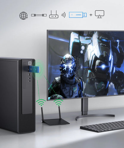 UGREEN USB WiFi Adapter | AX900 / AX1800 / AXE5400 | WiFi 6/6E | Dual Band 2.4GHz & 5GHz