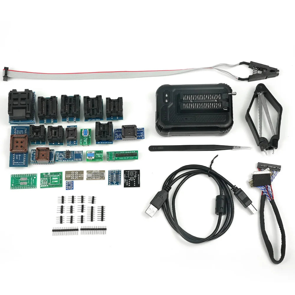 XGecu T48 (TL866-3G) Universal Programmer – 39 Adapters, 31000+ ICs, SPI/NAND/eMMC