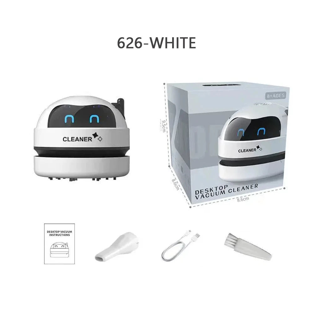 Red R.E.D. Shopping USB mini desktop vacuum cleaner with rechargeable battery, suitable for cleaning keyboards and car interiors.