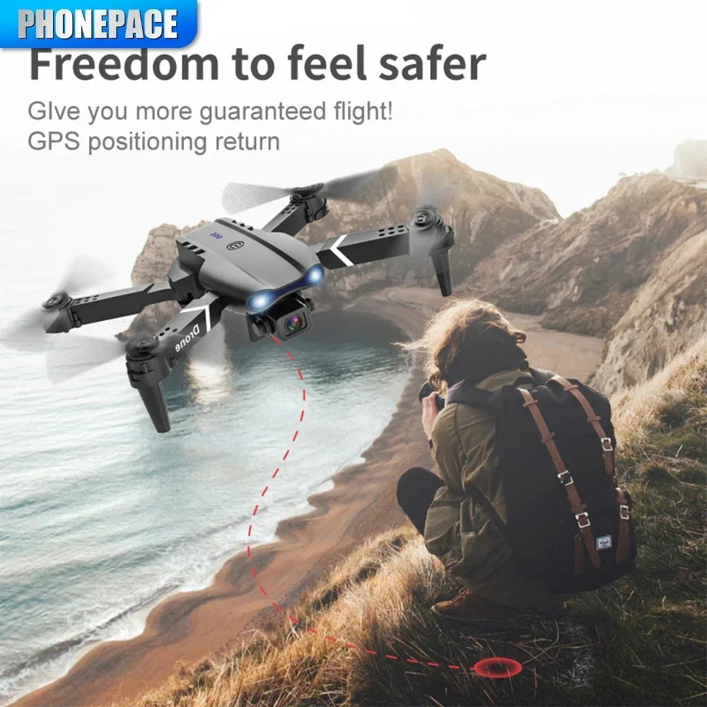 E99 Pro Drone – 4K HD Camera, Altitude Hold, Foldable Quadcopter