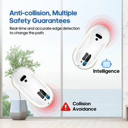Automatic Water Spray Window Cleaning Robot – Remote Control Electric Glass Wiper for Home