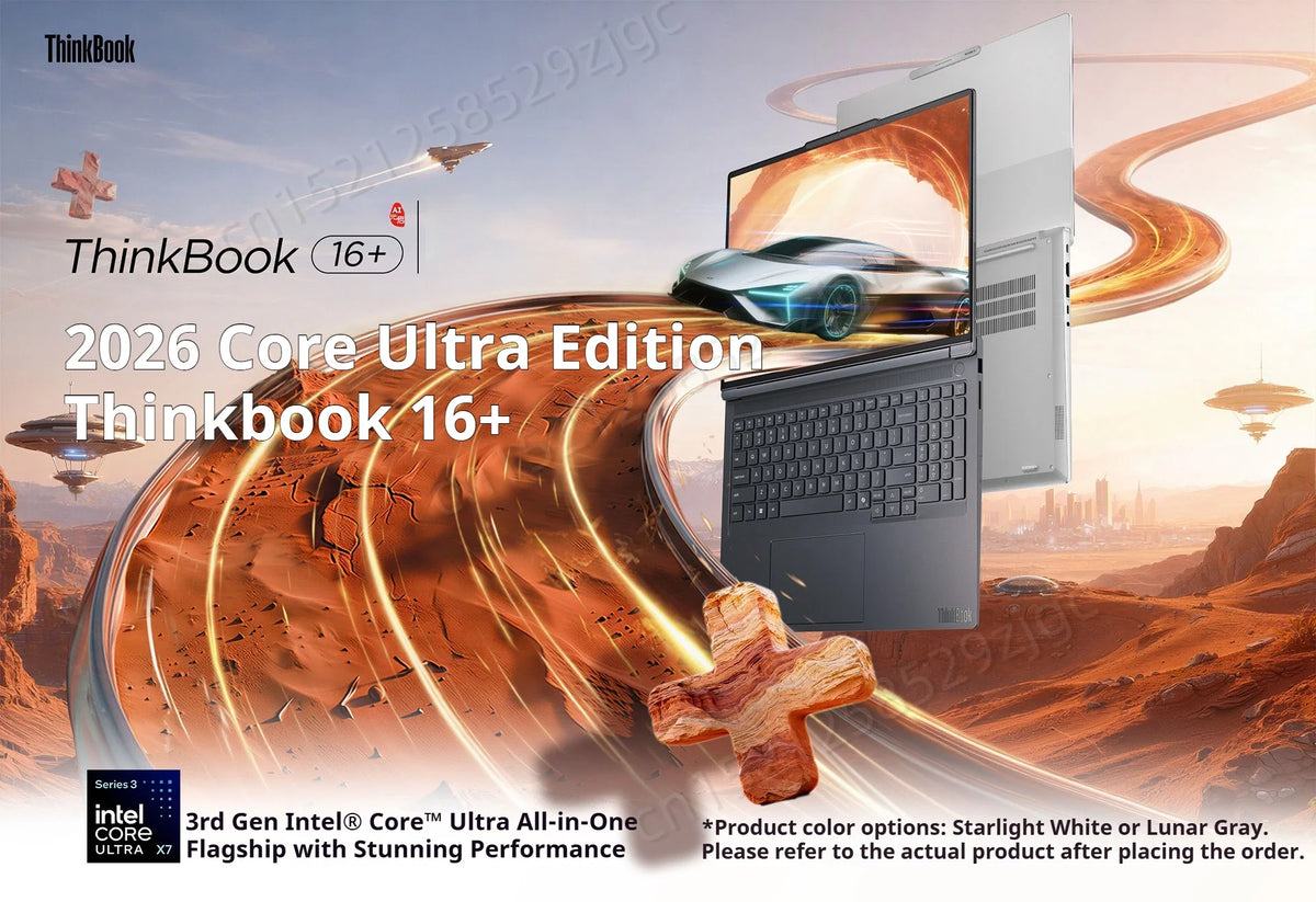 Lenovo ThinkBook 16+ Laptop – Intel Arc 140T, 32GB DDR5, 1TB SSD, 3.2K 165Hz