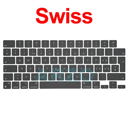 MacBook Pro Air Keycap Replacement Set M1 M2 M3 — 13" 14" 16" Keyboard Repair (A2442 A2485 A2779 A2780 A2681 A2941)