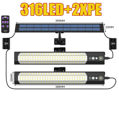 Solar Flood Light – 5000000LM LED, Remote Control, Waterproof Outdoor Spotlight