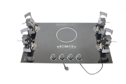 ALK 5-Burner Built-In Gas & Electric Cooktop – 36" Ceramic Glass, 220V