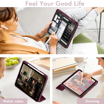 Magnetic Flip Smart Stand iPad Case with Pencil Holder – 11" 2025 / 10.9" 2022
