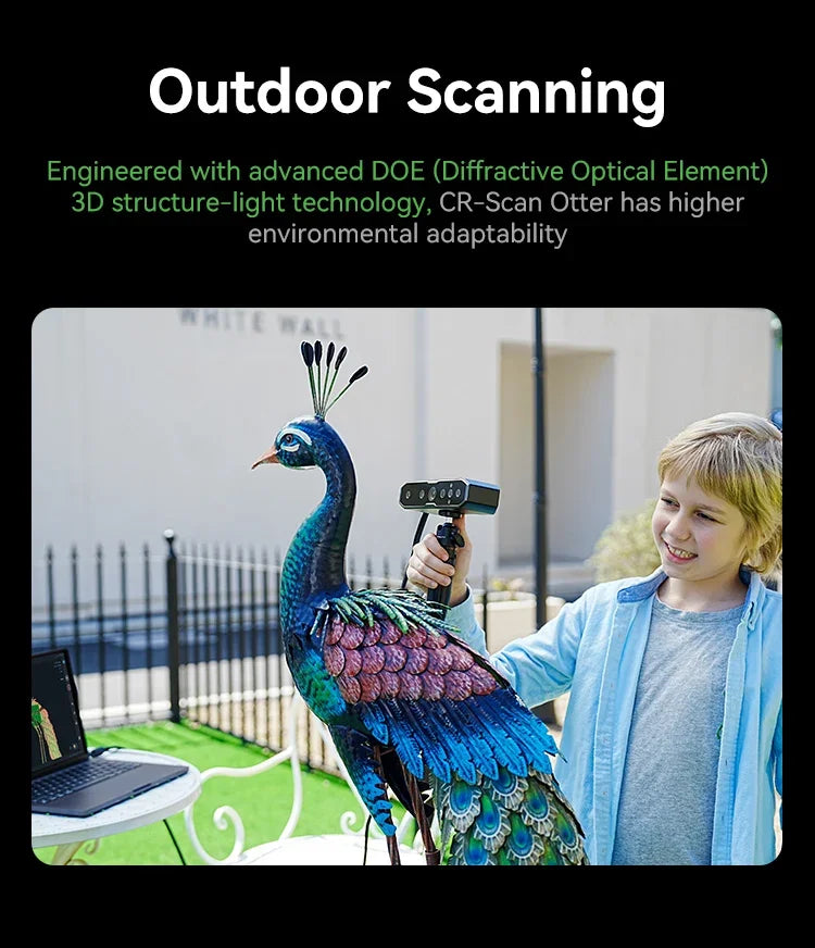 Creality CR-Scan Otter Handheld 3D Scanner – 0.02mm Accuracy | Full-Color | Anti-Shake