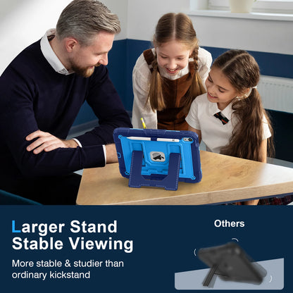 Hybrid 3-Layer Shockproof iPad Case with Shoulder Strap – 11" 2025 / 10.9" 2022