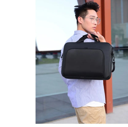 Waterproof Laptop Briefcase Bag – 15", 15.6", 17", Nylon, Dual Zipper, Shoulder Strap