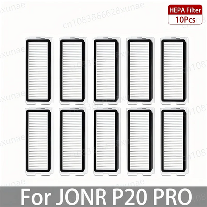 JONR P20 PRO / T5 Pro Robot Vacuum Spare Parts – Brush, Filter, Mop & Dust Bag