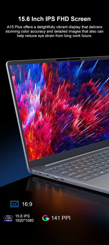 Ninkear A15 Plus – AMD Ryzen 7 5825U, 16GB DDR4, 1TB SSD, 15.6" FHD IPS, Fingerprint, Windows 11