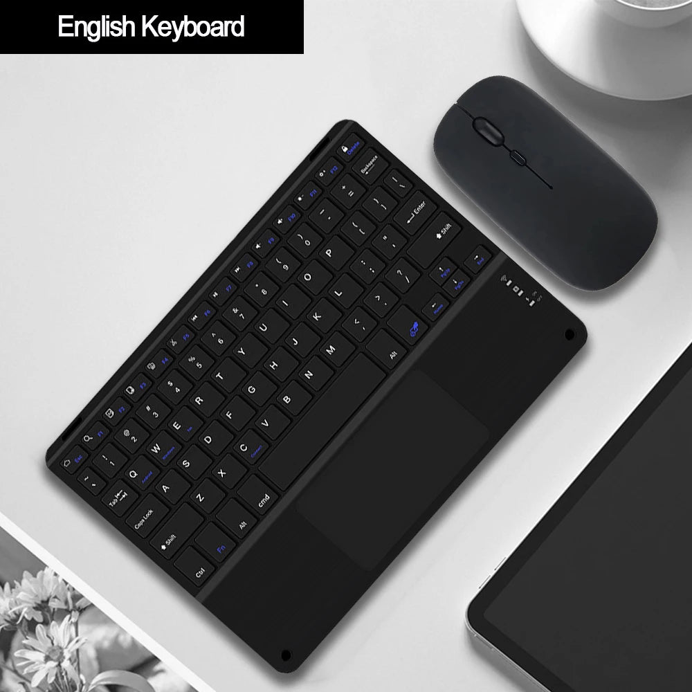 Touchpad Bluetooth Wireless Keyboard – For iPad, iPhone, Android, Windows PC & Laptop