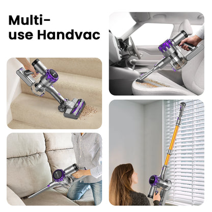 YISORA S3P Cordless Vacuum Cleaner – 40Kpa, 55 Min, Touchscreen, Pet Hair
