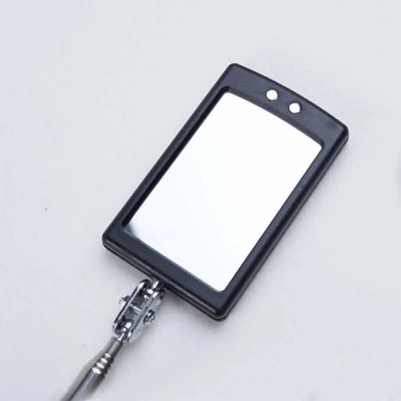 Telescopic LED Inspection Mirror | 360° Extending Mechanic Tool for Hard-to-Reach Areas