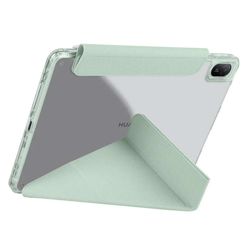 Huawei MatePad 11.5 2025 Smart Fold Case – Magnetic PU Leather + Acrylic Hard Back