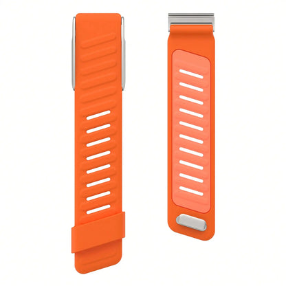 Dual-Colored Silicone Fitness Tracker Strap – Compatible with 5.0 ECG Models
