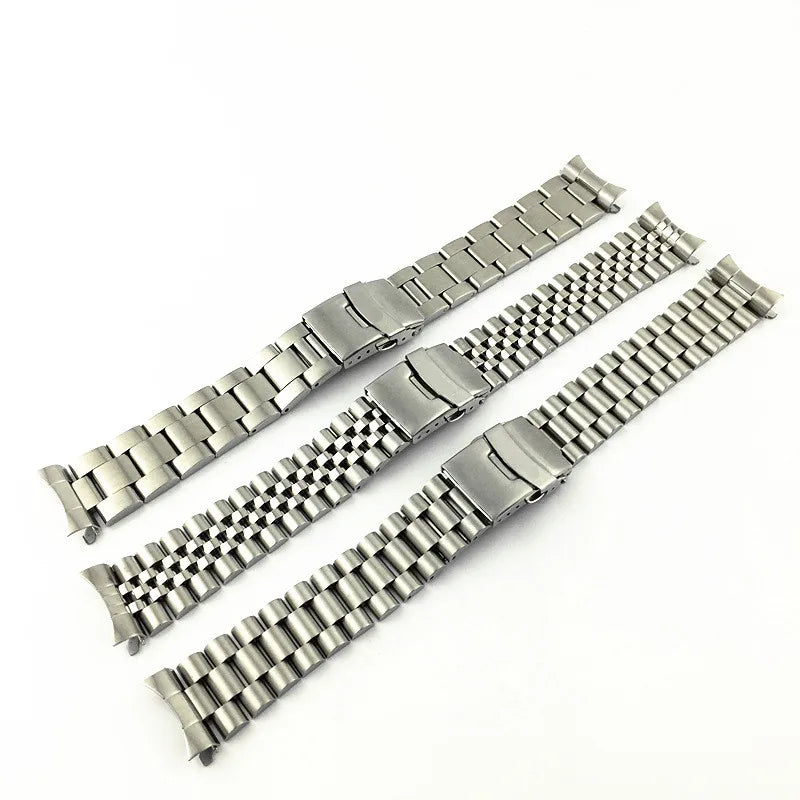 Solid Stainless Steel Jubilee Bracelet for Seiko SKX007 / SKX009 / SRPD – 20/22mm Curved End