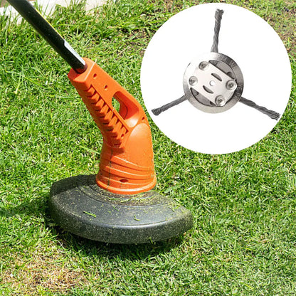 Universal Grass Trimmer Head – Metal Weed Eater Blade Replacement