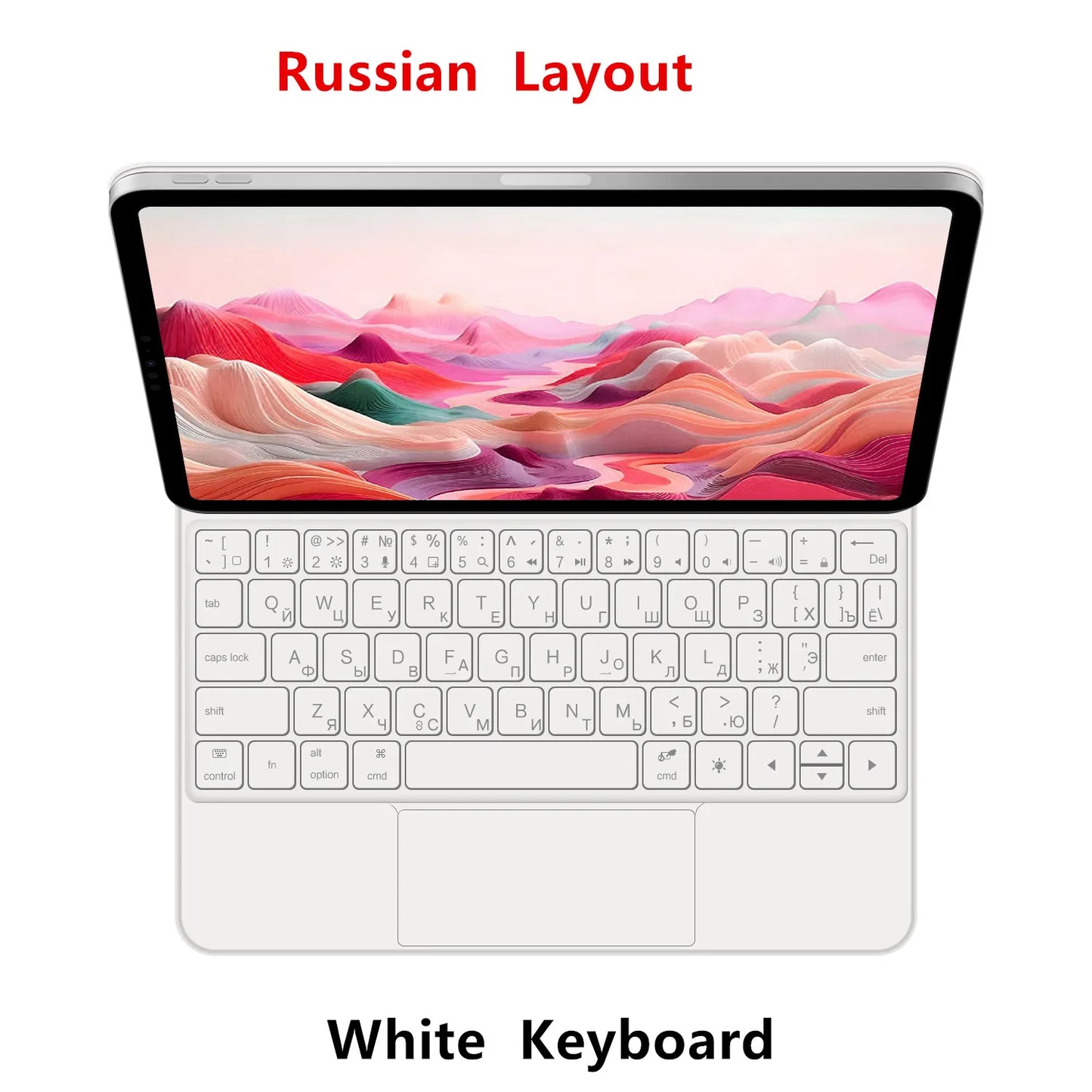 Magic Keyboard for iPad 11th Gen (A16) 2025 | Smart Case | Multi-Language | Black & White | 7 Languages