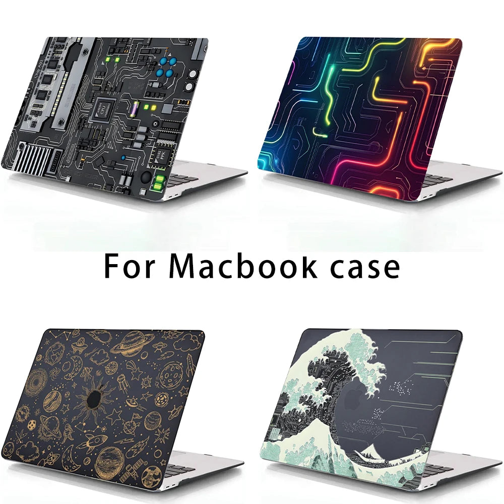 MacBook Air/Pro Mechanical Style Plastic Case — Air 13"/15" M2, Pro 13" A1932/A2338/A2337