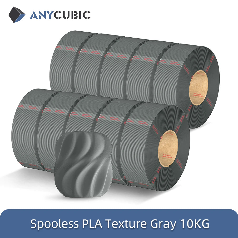 ANYCUBIC 10KG Spooless PLA Filament 1.75mm – Refill for Kobra 3 & S1C