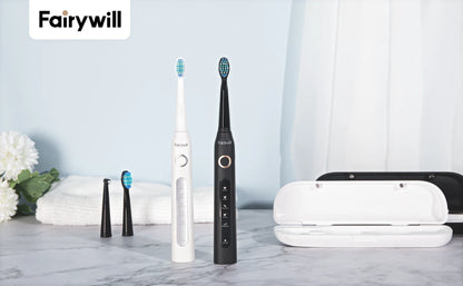 Fairywill FW-D7 Sonic Electric Toothbrush | 5 Modes | USB | Smart Timer | Travel Case