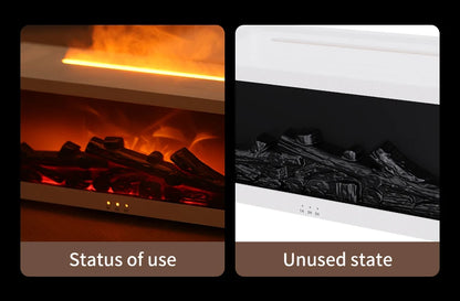 Fireplace Aroma Diffuser & Air Humidifier — Colorful Flame Effect, Timer, Remote Control, Home & Office