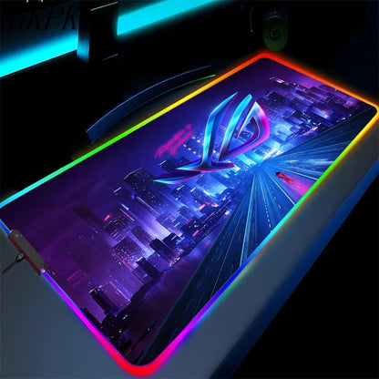 RGB Gaming Mouse Pad XXL with Backlight – Multiple Sizes, Non-Slip Rubber, 3mm