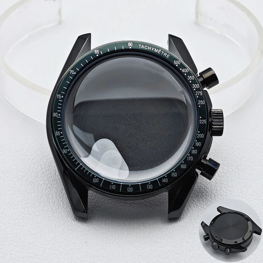 39.7mm Men's Watch Case for VK63 Movement – Metal Case with 20mm Strap Fit & Watch Box