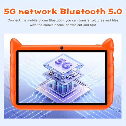 BDF 7" Kids Tablet | Android 13 | 4GB+64GB | 5G WiFi | 4000mAh | Dual Camera | CE FCC RoHS