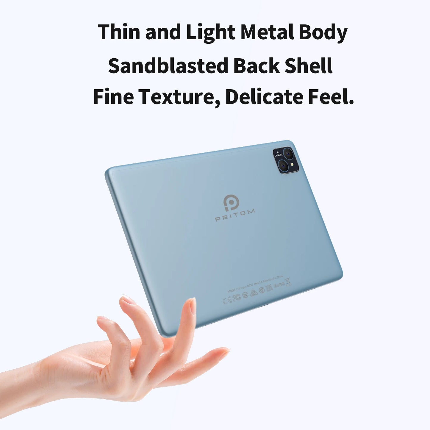 PRITOM TAB11 Tablet 10.1" – Android 15, 8GB+128GB, Octa Core, 5G WiFi, Keyboard+Mouse+Case