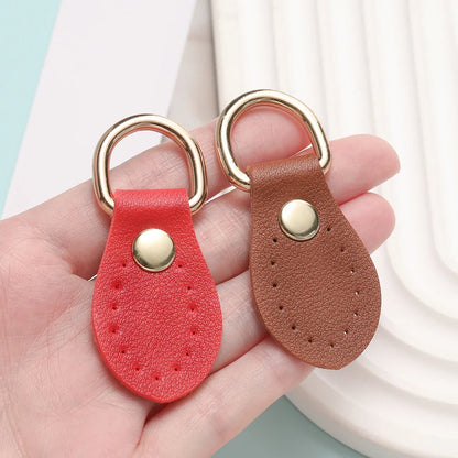 2-Pack PU Leather Bag Buckle Straps with Metal D-Ring - DIY Bag Accessories