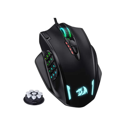 Redragon M908 RGB Gaming Mouse – 12400 DPI, 18 Programmable Buttons, USB Wired