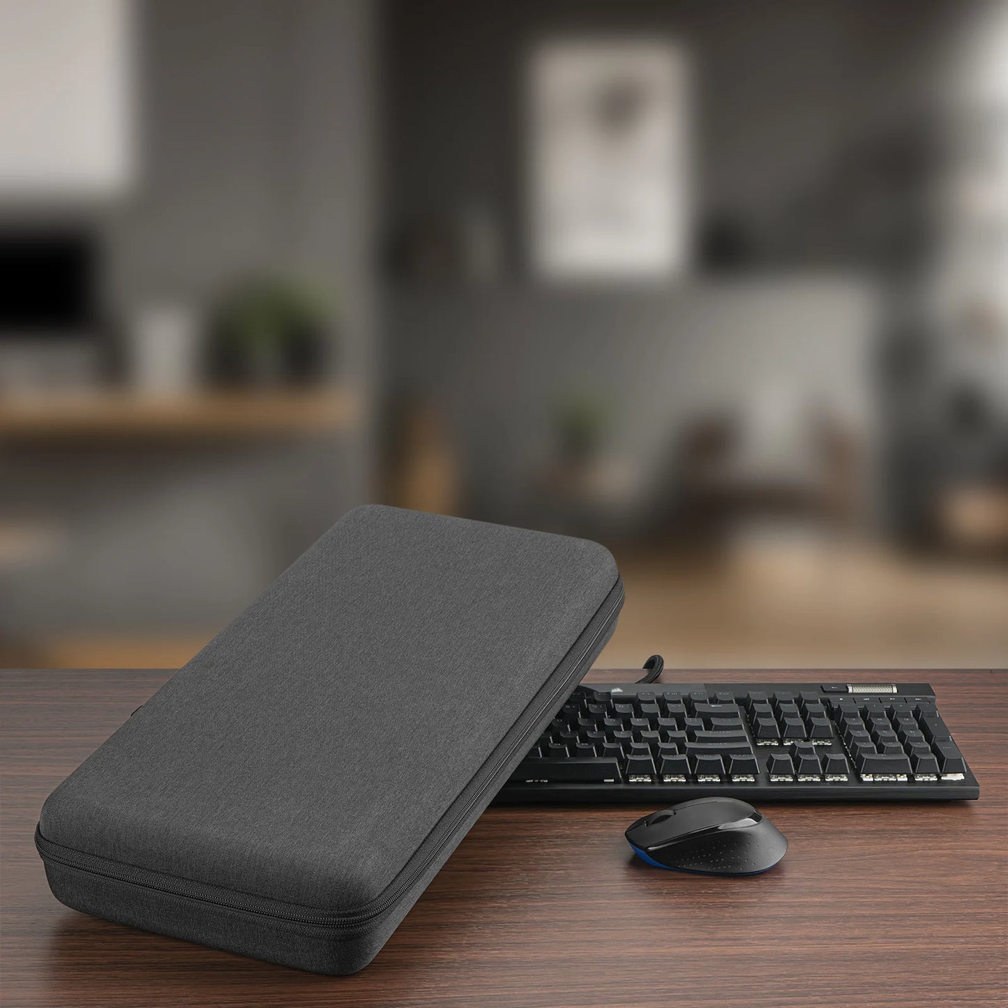 Geekria Full Size Keyboard Case, Hard Shell Travel Carrying Bag for 118 Key 104 Key Keyboards, Compatible with Corsair K100, K95