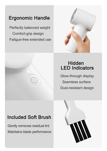 MIJIA Lint Remover 2 – Fabric Shaver with 6-Blade, 180min Battery, USB Rechargeable
