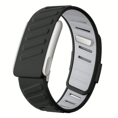 Dual-Colored Silicone Fitness Tracker Strap – Compatible with 5.0 ECG Models