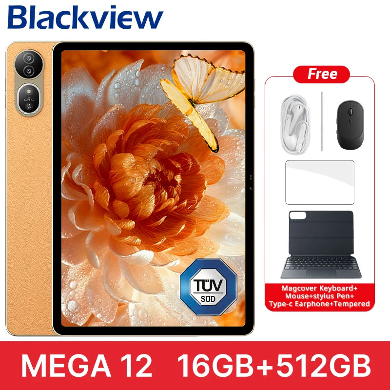 Blackview MEGA 12 Tablet 5G – 12.2" 2.4K 120Hz, Dimensity 7200, IP69K, 10000mAh