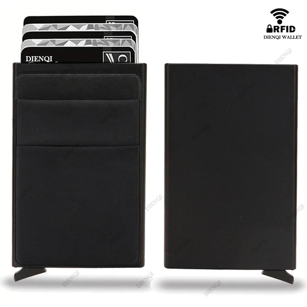 RFID Blocking Slim Metal Card Holder Wallet