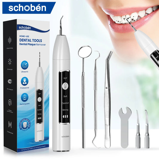 Schoben Ultrasonic Dental Scaler | Tartar & Plaque Remover | Electric Tooth Stone Cleaner