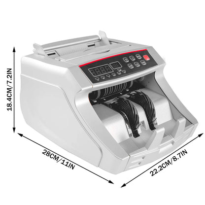SucceBuy Money Counter 1000pcs/min – UV & MG Fake Banknote Detector, Euro