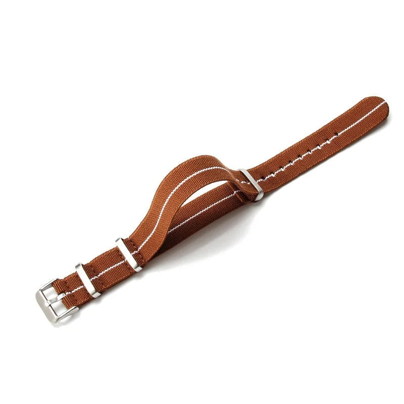 Elastic NATO Nylon Watch Strap 18/20/22mm | Breathable Woven Watchband