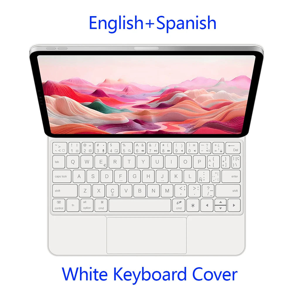 Backlit Magic Keyboard Case for iPad Air 11" M2/M3/M4 2024-2026 – Multi-touch, Smart Folio