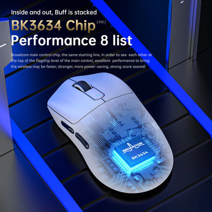 ATTACK SHARK × MAMBASNAKE M3 Superlight Gaming Mouse | 39g | PAW3395PRO | 40000 DPI | 200Hr Battery