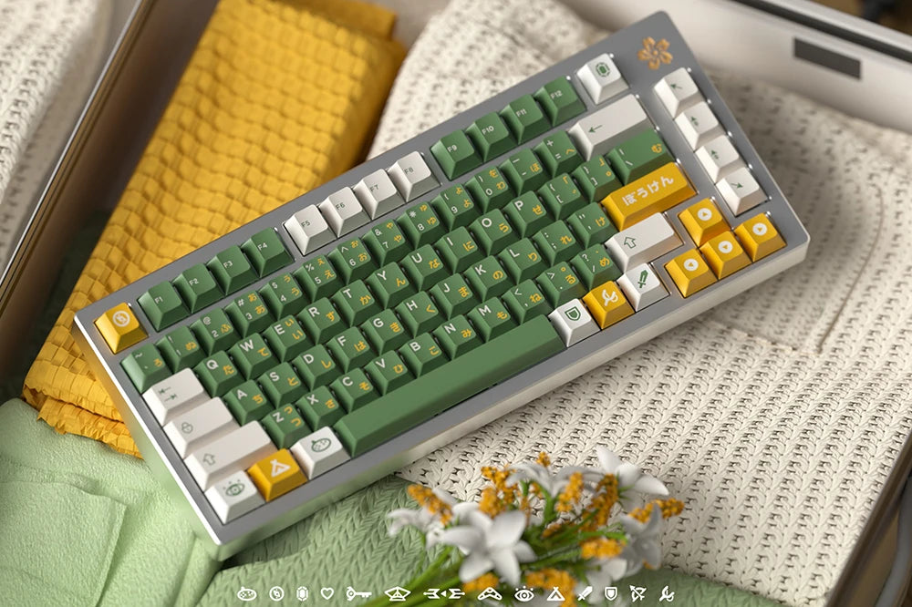 Glove X Domikey Cherry Adventurer ABS Doubleshot Keycaps – MX Stem, 60/87/104 Layout