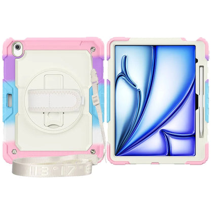 WeFor Heavy Duty iPad Case – Screen Protector, Shoulder Strap & Pencil Holder for iPad 11 A16, Air 11 & Air 13 M3 (2025)