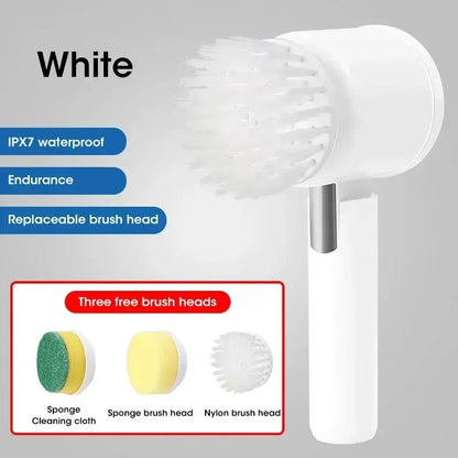 Electric Cleaning Brush | Multifunctional Rotary Scrubber for Kitchen, Bathroom & Balcony