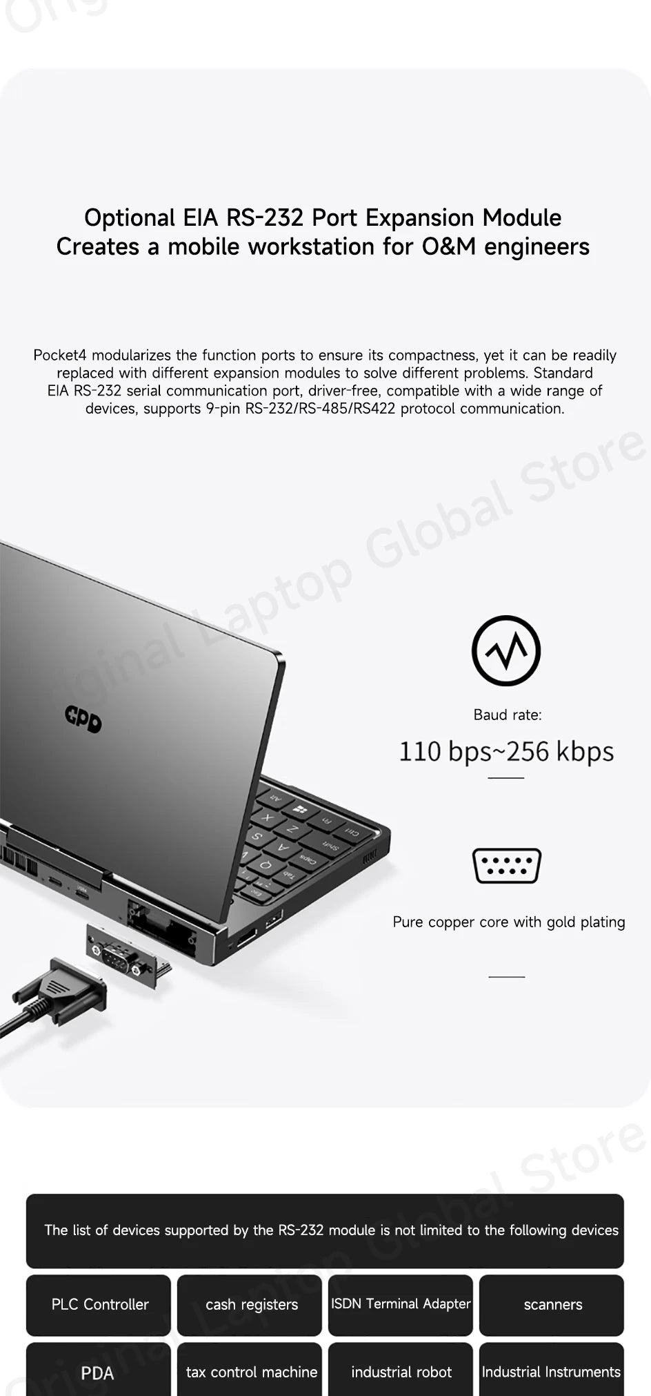 GPD Pocket 4 Mini Laptop – 8.8" 2.5K 144Hz, AMD Ryzen 7 8840U / AI 9 HX 370, Up to 32GB RAM