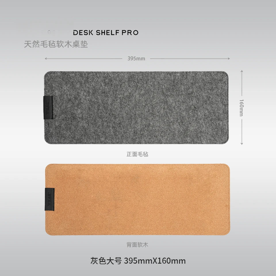 Cork Felt Keyboard Desk Pad – Shock Absorbing Silent Mat for 60%–80% Mechanical Keyboards