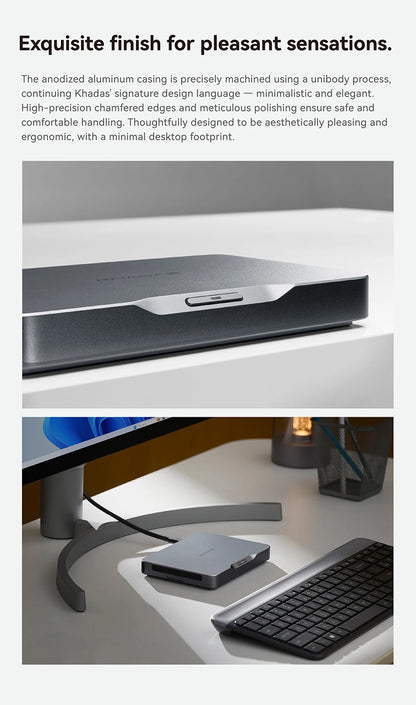 Khadas Mind 2 Pocket Mini PC – Intel Core Ultra 7 155H, Thunderbolt 4, 8K, Win 11