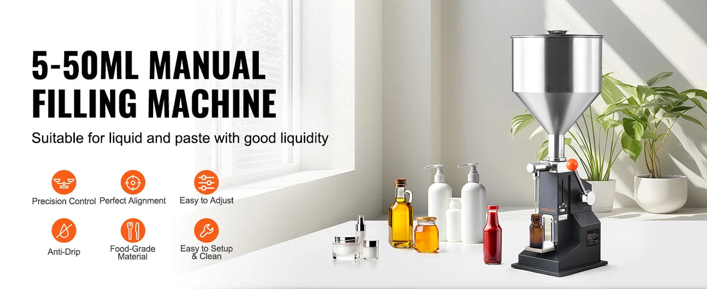 SucceBuy A03 Liquid Filling Machine | 5-3000ml | Semi-Auto | Adjustable Speed